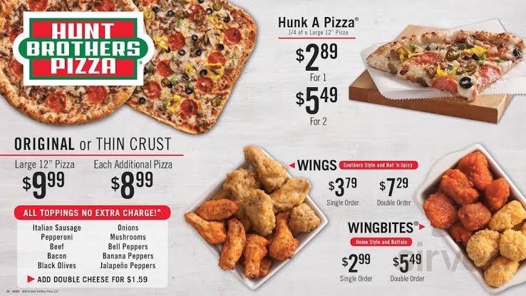 Hunt Brothers Pizza Margherita